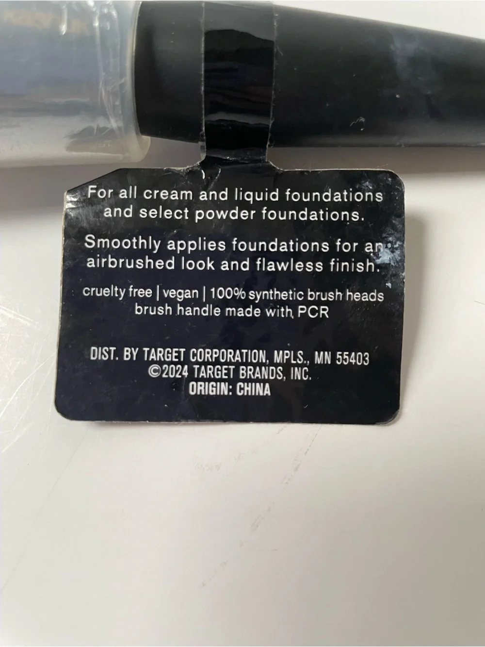 NWT Sonia Kashuk Black Stippling Foundation Brush - Professional Makeup Tool